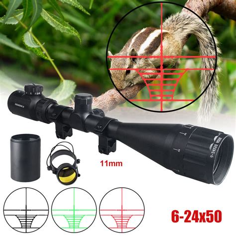 Hunting Rifle Scope X Aoeg Red Green Dual Illuminated Optical