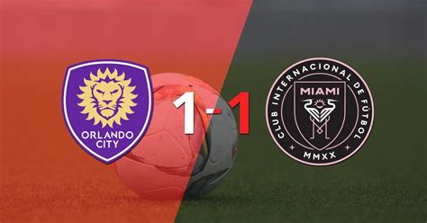 Orlando City SC logró sacar el empate de local frente a Inter Miami