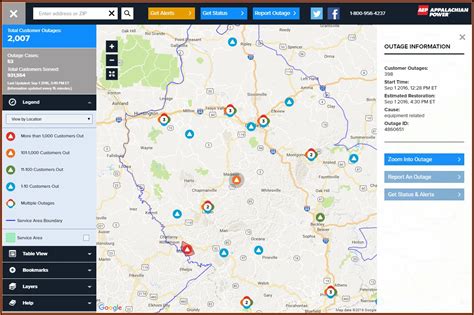 West Virginia Power Outage Map Map