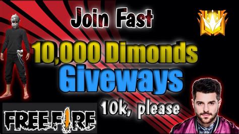 Free Fire Live Giveaway Diamonds Giveaway Dj Alok Giveaway On