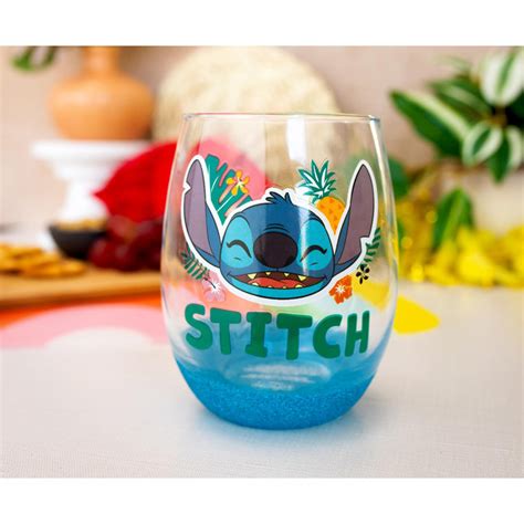 Silver Buffalo Lilo And Stitch 20 Oz Stemless Wine Glass Wayfair