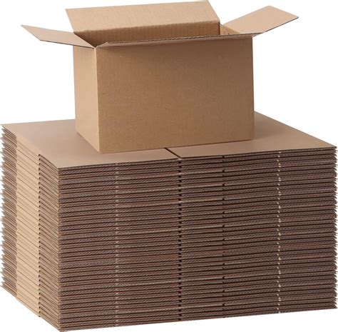 Crugla 40 Packs 6x4x3 Shipping Boxes Corrugated Cardboard