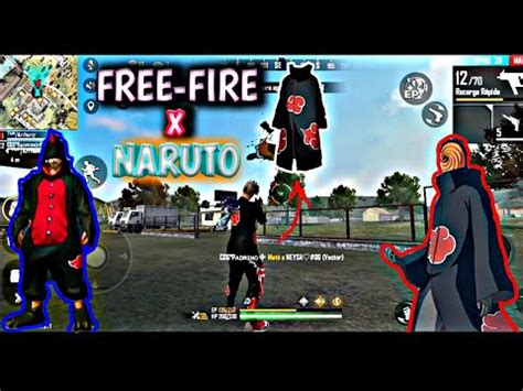 Pack De Texturas De Akatsuki Actualizadas Free Fire X Naruto Gratis