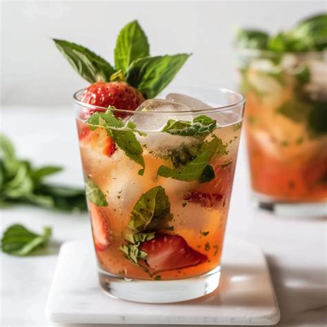 Strawberry Basil Mojito Foodiosity