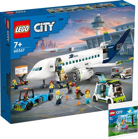 Lego City Lot De 2 Avions De Passagers 60367 Et Parc Pour Chiens Et