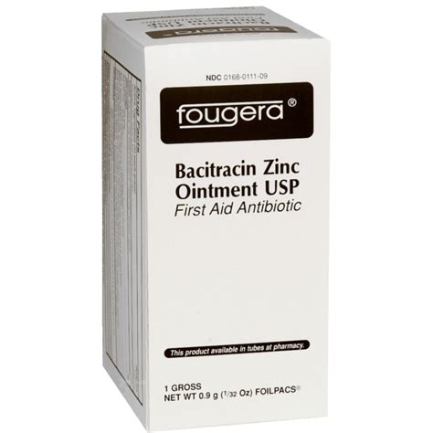 Fougera Bacitracin Zinc Ointment Usp Foilpacs 144 Ea Medcare