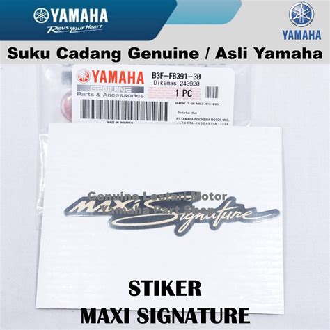 Jual Stiker Maxi Signature All New Nmax N Max Asli Yamaha Surabaya