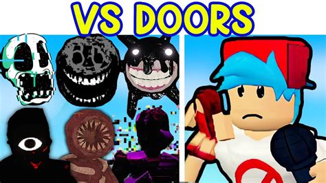 Friday Night Funkin' VS DOORS | Rush, Figure, Seek, Glitch (Roblox ...