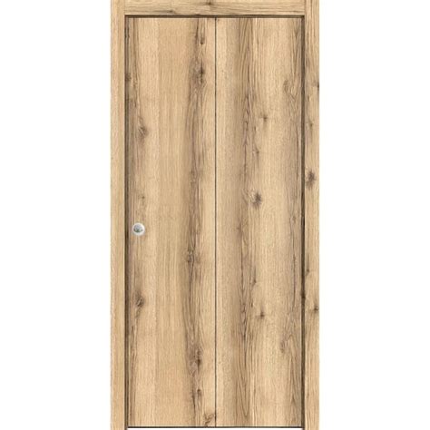 Sartodoors 0010 56 In X 96 In Flush Solid Wood Oak Finished Wood