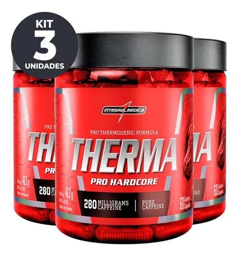 Therma Pro 60 Caps Termogênico Cafeína Integral Kit 3 Potes Frete grátis