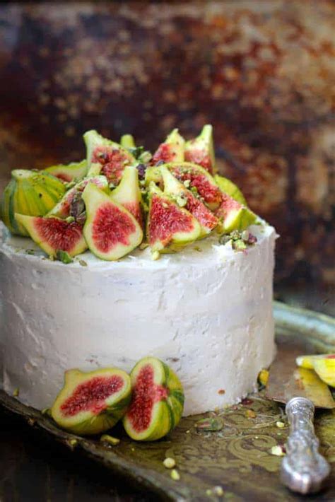 Fresh Fig Topped Spice Cake - The Seaside Baker