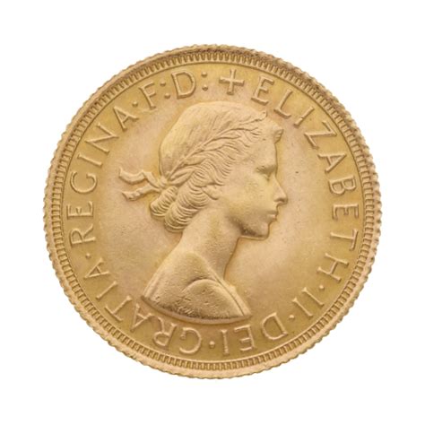 Elisabeth II 1 Pfund Sovereign Goldmünze Dresden Gold