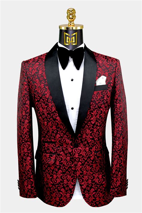 Red Tuxedo Shirt Worldwide Ship Meesenburgkz