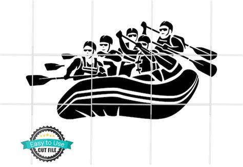 Rafting Svg Rafting Dxf Rafting Clipart Rafting Silhouette Etsy