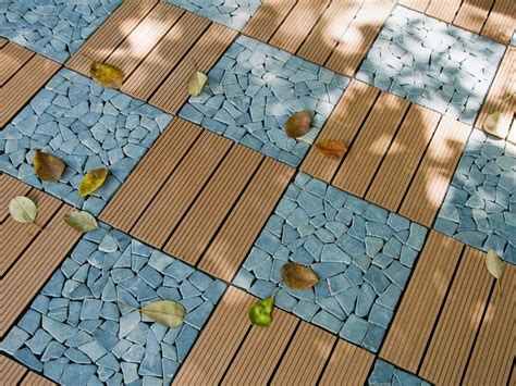 WPC Swimming Pool Around Areas Outdoor DIY Interlocking Composite