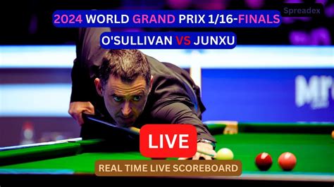 Ronnie O Sullivan Vs Pang Junxu LIVE Score UPDATE Today Snooker 2024