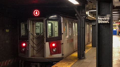 MTA NYCT Subway Uptown R142 A R62 A 2 3 4 Train Action At Nevins