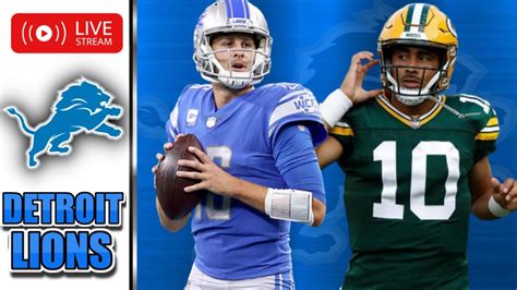 Detroit Lions Vs Green Bay Packers Livestream Watch Party YouTube