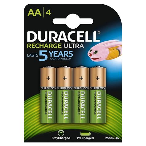 Piles Rechargeables Duracell Nihm Aa Lr V Mah Ultra