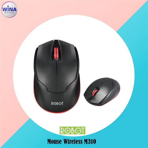 Jual Mouse Wireless Robot M Optical Mouse Ghz Original Shopee