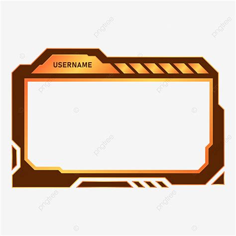 Twitch Overlay Vector Art Png Simple Yellow And Orange Twitch Overlay