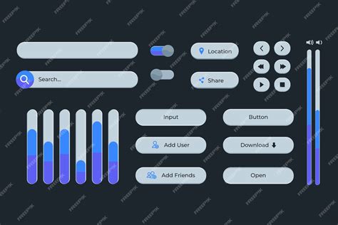 Premium Vector Hand Drawn Ui Kit Collection