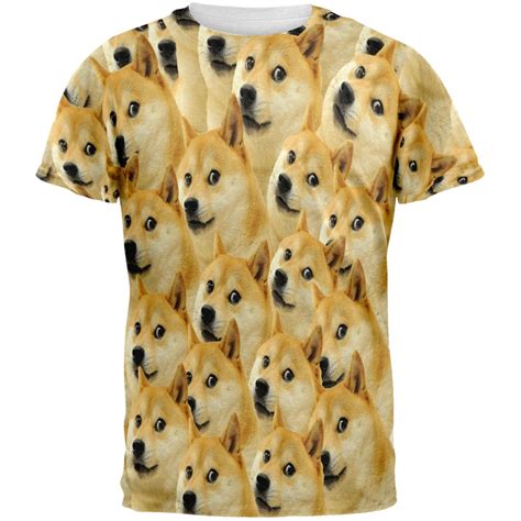 Doge Meme All Over Adult T-Shirt - Walmart.com