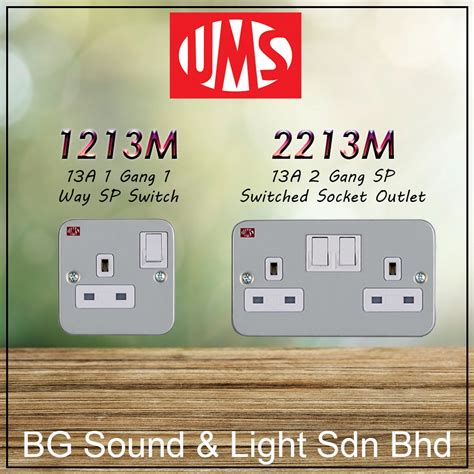 Ums Metal Clad Switch Socket A M M A X G Gang Switch