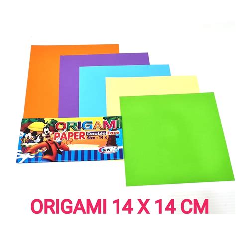 Jual Kertas Origami Lipat 14 X 14 BOLAK BALIK Shopee Indonesia