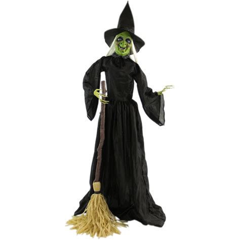 Haunted Hill Farm Life Size Animatronic Witch Indoor Outdoor