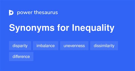 Inequality synonyms - 1 131 Words and Phrases for Inequality