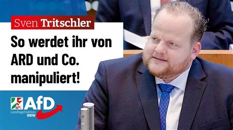 So Werdet Ihr Von ARD Und Co Manipuliert Sven Tritschler AfD