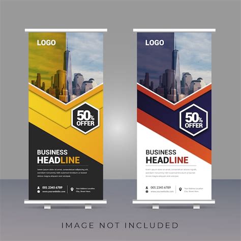 Premium Vector Corporate Business Roll Up Banner Template Design