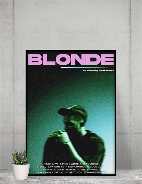 Frank Ocean Blonde Poster Etsy