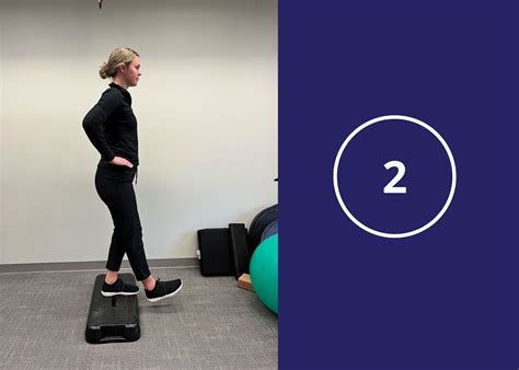 knee rehab exercise  step  west  physiotherapy
