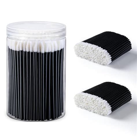 600pcs Lip Applicators Disposable With 1 Replacement Container Lip Brush Wand For