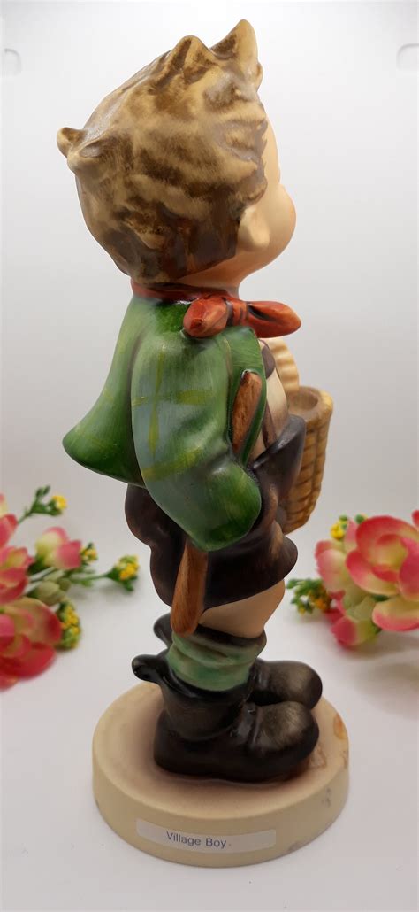 Hummel Village Boy With Basket Goebel Made In Germany Etsy