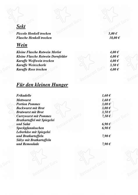 Menu at Op d r Eck Hürth Efferen pub bar Hürth