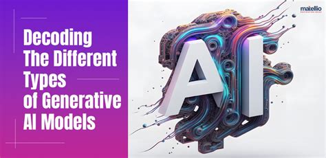 Decoding The Different Types Of Generative Ai Models Matellio Inc