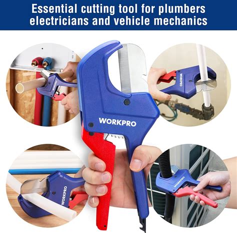 Buy Workpro Ratchet Pvc Pipe Cutter Tool Cuts Up To Pex Pvc