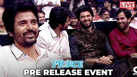 Live Prince Pre Release Event Sivakarthikeyan Maria Sathyaraj