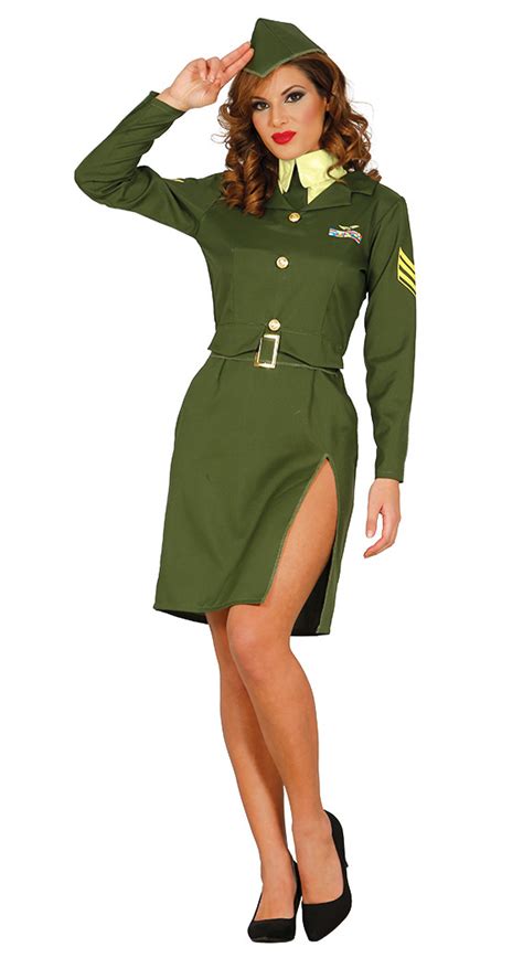 sexy Militär Soldatin Kostüm für Damen Gr M L FaschingShop24