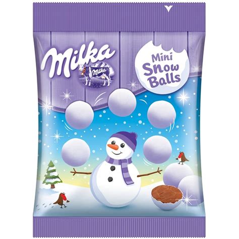 MILKA KULKI CHRUPIĄCE BIAŁE KULKI ŚNIEŻNE MIKOŁAJ 7715576730