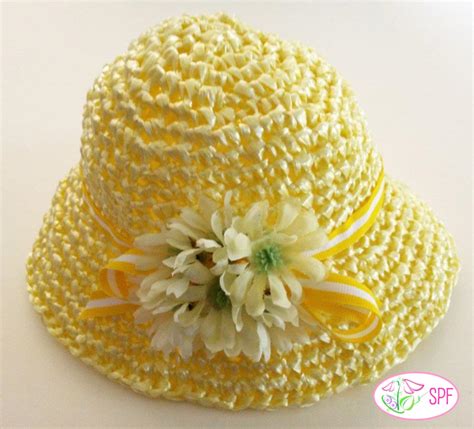 Springtime Straw Hat Crochet Pattern PDF Pattern Download | Pixie Faire