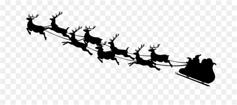 Free Santa Reindeer Silhouette, Download Free Santa Reindeer Silhouette ...