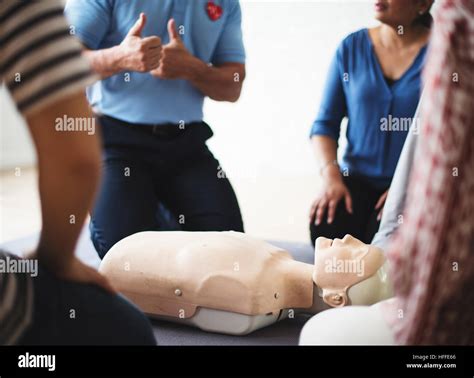 Cpr First Aid Training Concept Stock Photo Alamy