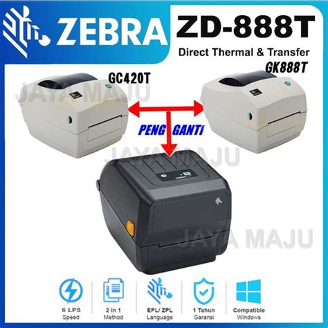 Jual BARCODE PRINTER ZEBRA GK 888T SAMA DENGAN GC 420T STANDARD J T Di