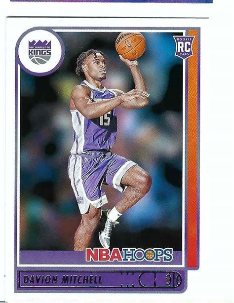 Davion Mitchell Panini Nba Hoops Rookie Card Rc Baylor