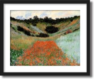 Artcentral Poppy Field In A Hollow Near Giverny Painting By