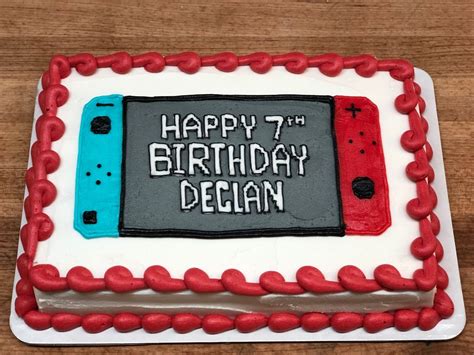 Game controller cake | Nintendo cake, Birthday sheet cakes, Birthday cake decorating